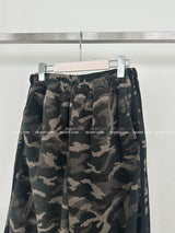 [UNISEX] Camouflage Fleece Wide Pants