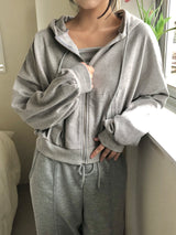 Melora hood zip-up set