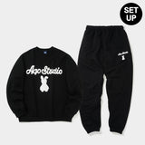バニーベアスウェットシャツセットアップ / BUNNY BEAR SWEATSHIRT SET-UP