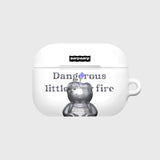 LITTLE FIRE STEEL COVY-WHITE(AIR PODS PRO-HARD) (6602474684534)
