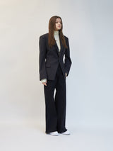 NAVY HOURGLASS STRIPE BLAZER(Copy) (6679786717302)