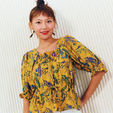 [Banana Leaves Blouse] Mustard (6626224144502)