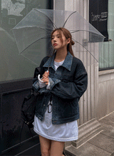 (UNISEX) オインドデニムトラッカージャケット