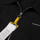 リムーバブルストラップクロップシャツ/[UNISEX] Removable Strap Cropped Shirt (BLACK)