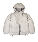 essential oversize duckdown peded parka grey (6615478632566)