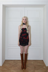 ローズスカーフトップス/ROSE SCARF TOP[red]