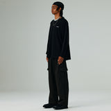 オーバーフィットパーソナルプリンティングロングスリーブT/OVERFIT PERSONAL PRINTING LONG-SLEEVED T-BLACK