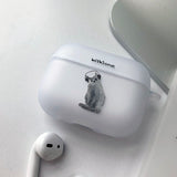 Cat drawing Tilt AirPods Case_Matt