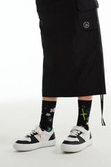 ウィティーバニープラネットソックス / WITTY BUNNY PLANET SOCKS [BLACK]
