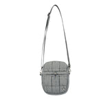 NEW SYMBOL RIVET QUILTING MINI CROSS BAG  GRAY