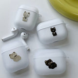 Black Cat Float Vintage Cat AirPods Case_Matt