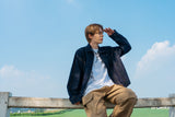 LINE-POINT DENIM BLOUSON