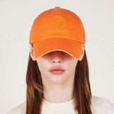 [VARZAR] 3D Monogram Pigment Over Fit Ball Cap Orange