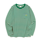KIRSH X MISAKI KAWAI ARTWORK STRIPE T-SHIRT [GREEN]