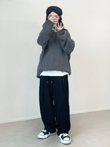 W Round Knit Cardigan