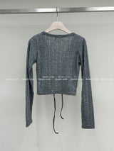 Corset V-neck T-shirt & Cardigan