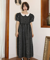 パフスリーブレースドレス / puff sleeve lace dress