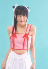 ribbon bustier_pink