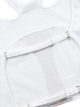 ロマンティサイズバックレストップ / Romanticize Balckless Top WHITE