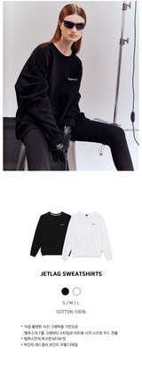 ジェットラグスウェットシャツ/JETLAG SWEATSHIRTS [BLACK]