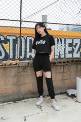 ジェリークロップ半袖Tシャツ / TOP(8137) Jelly Crop Short Sleeve Tee