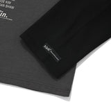 キルシーレタリングラグランTシャツ／KIRSH LETTERING LAGLAN T-SHIRT [BLACK]