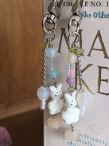 magic wand bunny key-ring