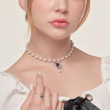 SAPPHIRE BLUE NECKLACE (4625856135286)