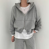 2WAYダブルジッパーフードジップアップ / [Inquiries flooded] These days, two-way double zipper hood zip-up