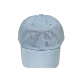 デニムリボンキャップ / denim ribbon cap (light blue)