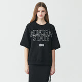 CALIFORNIA HALF SLEEVE RAGLAN SWEATSHIRT (BLACK) (6543163818102)