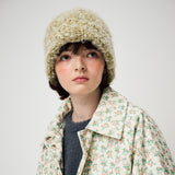 POPCORN KNIT BEANIE, MOS GREEN