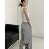 バックストリートロゴロングワイドパンツ / BACK STREET LOGO LONG WIDE PANTS 2COLOR