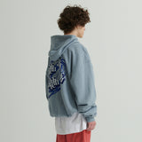 WHATTHE 3D Mixed Logo Print Hoodie (Heavy Sweat) Blue (6643562512502)