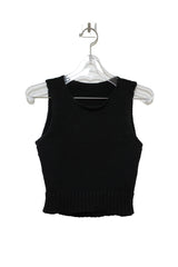 バックニットスリーブレス / Back Point Knit Sleeveless (3 colors)