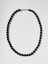 【Silver925】オールクラシック 8mm オニキス ネックレス [50cm]