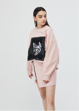 ジップアップミニスカート