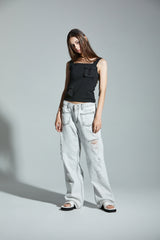 ベルトスリーブレストップ / BELT SLEEVELESS TOP