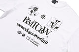 モノクロームスローガンTシャツ / MONOCHROME SLOGAN TEE_WHITE
