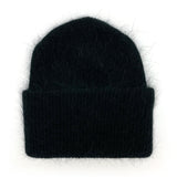 バタフライアンゴラビーニー/Butterfly Angora Beanie [Black]