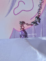 violet ribbon piercing