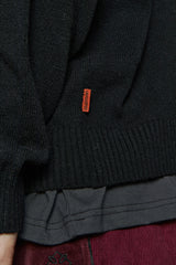 CITY ROUND KNIT / BLACK
