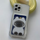 Shamizu Sketch Some Cat Card Storage Phone Case