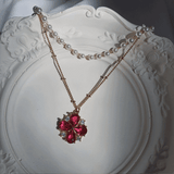 Ruby Antique Princess Layered Necklace