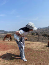 Silver dust pleats pants 