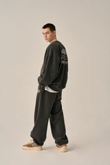 PIGMENT PRINTED SWEATSHIRT - CHARCOAL
