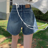 [Bellide made] Vintage Wood Washing Denim Shorts