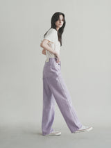 ダイイングワイドパンツ / W104 DYEING WIDE PANTS_PURPLE