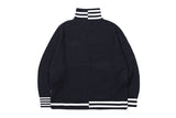 ヘビーゲージニットジップアップ/HEAVY GAUGE KNIT ZIP UP_NAVY