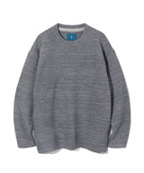 ミックス ジャカード ニット ロングスリーブ / Mix jacquard Knit Longsleeve K10 Overcast Melange